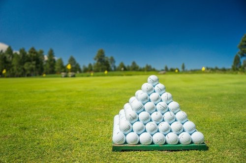 Míče na driving range - 1 košík - člen ČGF